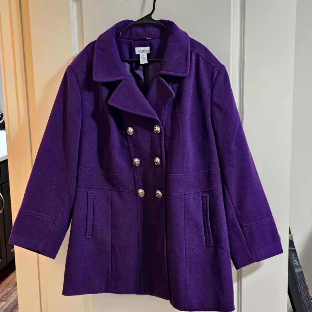 Purple Catherines Peacoat size 4x (30/32)